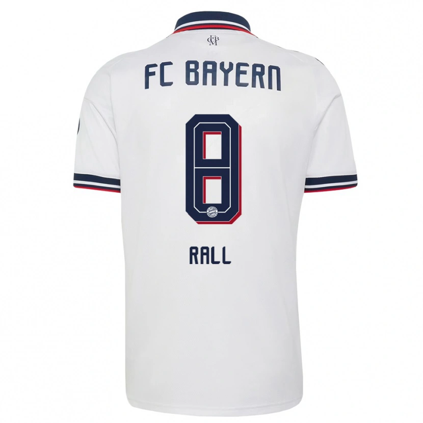 Danxen Homem Camisola Maximiliane Rall #8 Cinza Branco Vermelho Alternativa 2026/27 Camisa