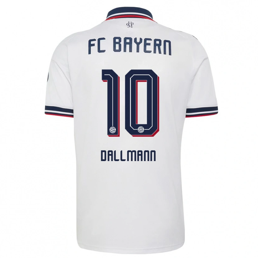 Danxen Homem Camisola Linda Dallmann #10 Cinza Branco Vermelho Alternativa 2026/27 Camisa
