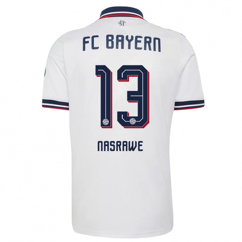 Danxen Homem Camisola Jussef Nasrawe #13 Cinza Branco Vermelho Alternativa 2026/27 Camisa