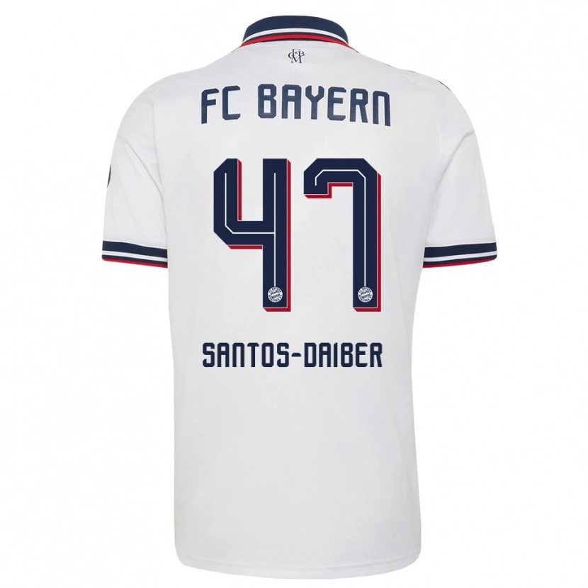 Danxen Homem Camisola David Santos Daiber #47 Cinza Branco Vermelho Alternativa 2026/27 Camisa