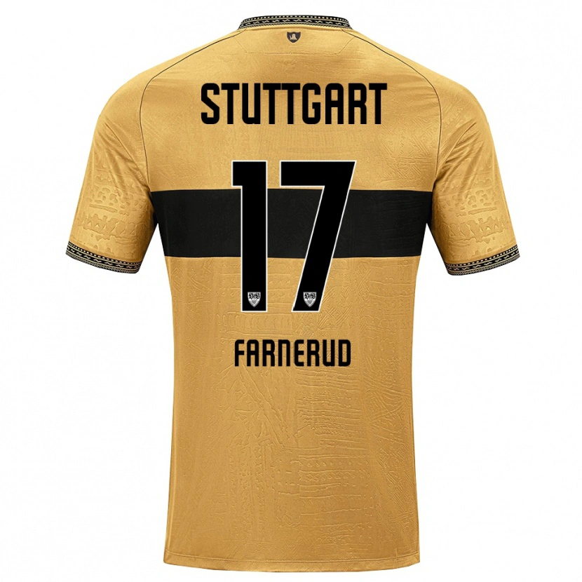 Danxen Homem Camisola Colin Farnerud #17 Marrom Preto Branco Alternativa 2026/27 Camisa