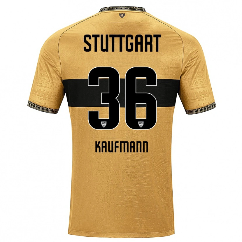 Danxen Homem Camisola Tino Kaufmann #36 Marrom Preto Branco Alternativa 2026/27 Camisa