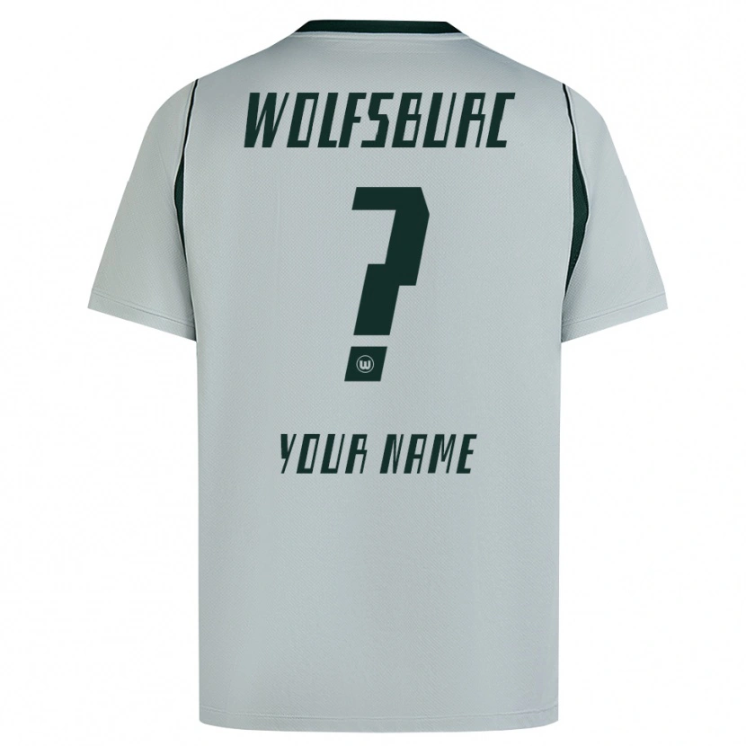 Danxen Homem Camisola Seu Nome #0 Cinza Verde Alternativa 2026/27 Camisa