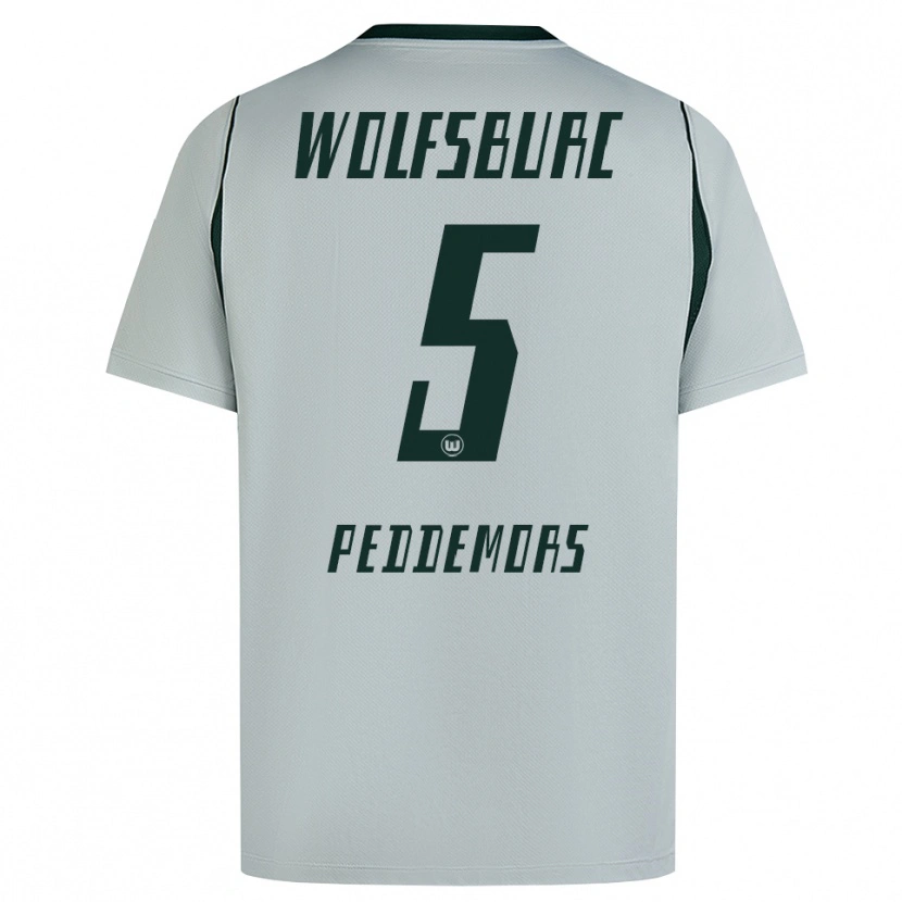 Danxen Homem Camisola Ella Peddemors #5 Cinza Verde Alternativa 2026/27 Camisa