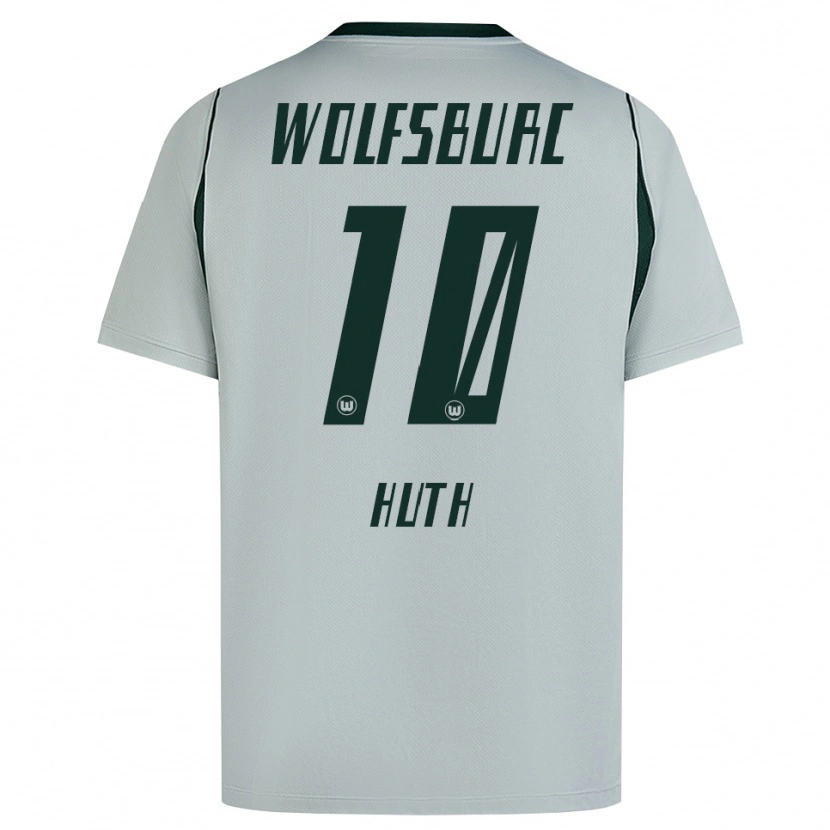 Danxen Homem Camisola Svenja Huth #10 Cinza Verde Alternativa 2026/27 Camisa