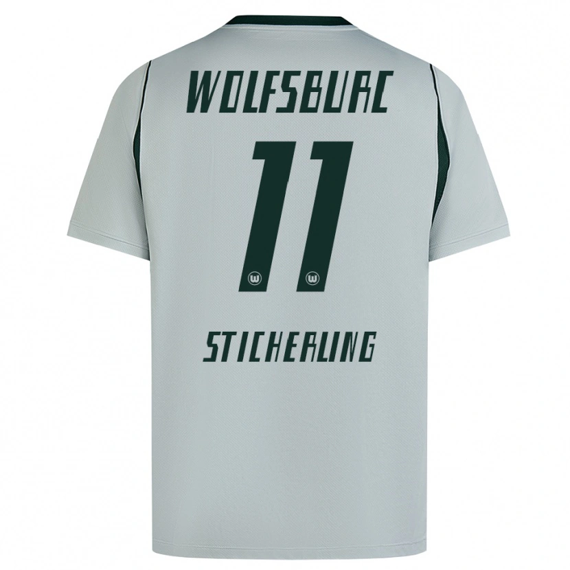 Danxen Homem Camisola Carl-Anton Sticherling #11 Cinza Verde Alternativa 2026/27 Camisa