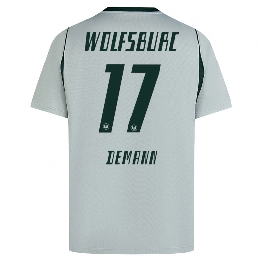Danxen Homem Camisola Kristin Demann #17 Cinza Verde Alternativa 2026/27 Camisa
