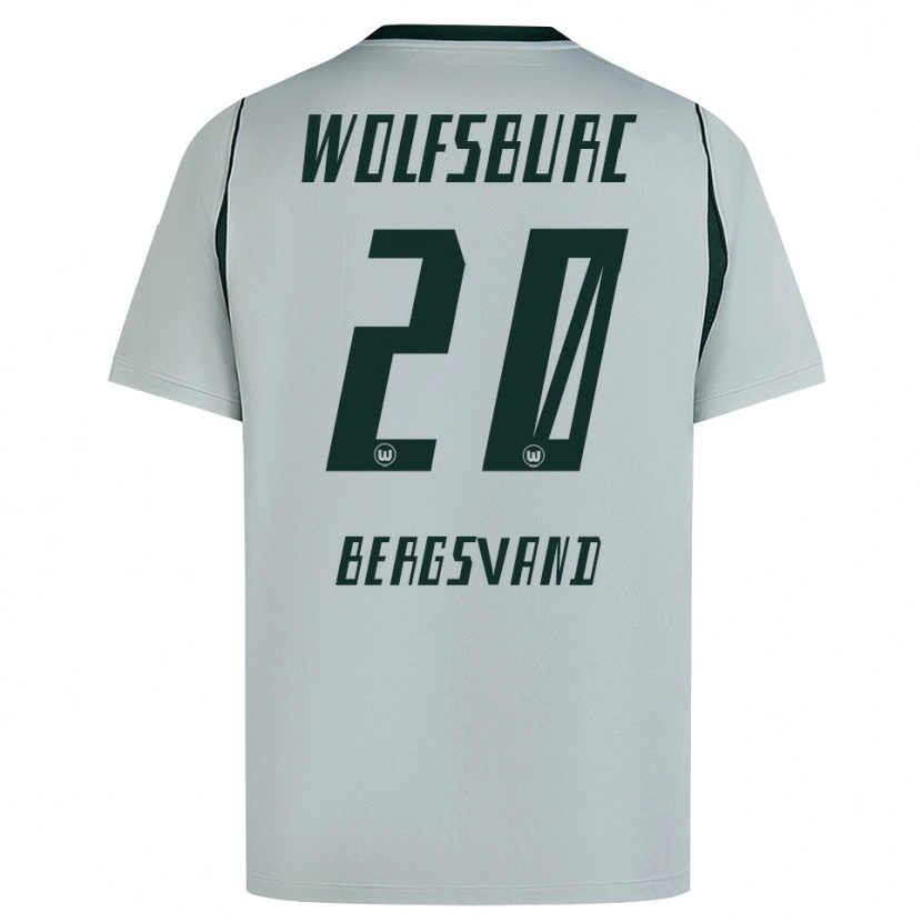 Danxen Homem Camisola Guro Bergsvand #20 Cinza Verde Alternativa 2026/27 Camisa
