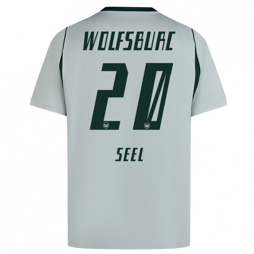 Danxen Homem Camisola William Seel #20 Cinza Verde Alternativa 2026/27 Camisa
