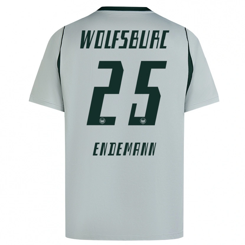 Danxen Homem Camisola Vivien Endemann #25 Cinza Verde Alternativa 2026/27 Camisa