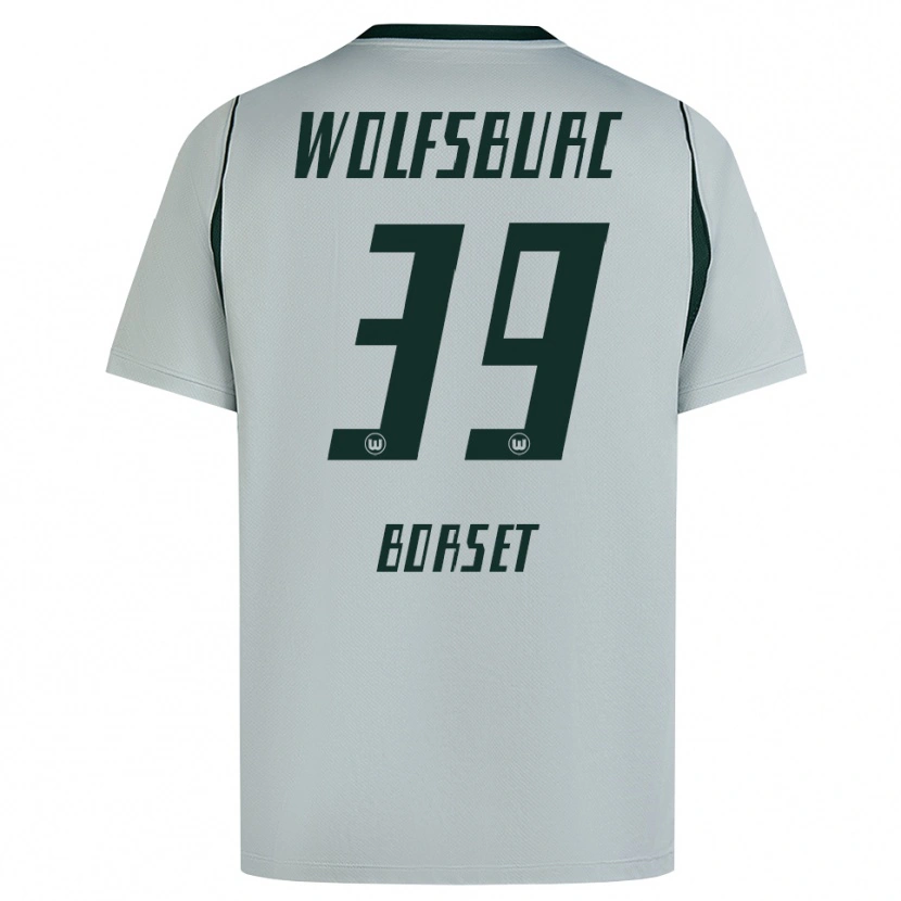 Danxen Homem Camisola Anders Rønne Børset #39 Cinza Verde Alternativa 2026/27 Camisa