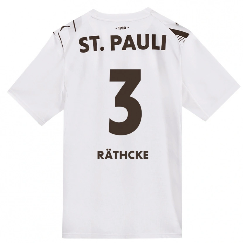 Danxen Homem Camisola Ole Räthcke #3 Café Branco Vermelho Alternativa 2026/27 Camisa