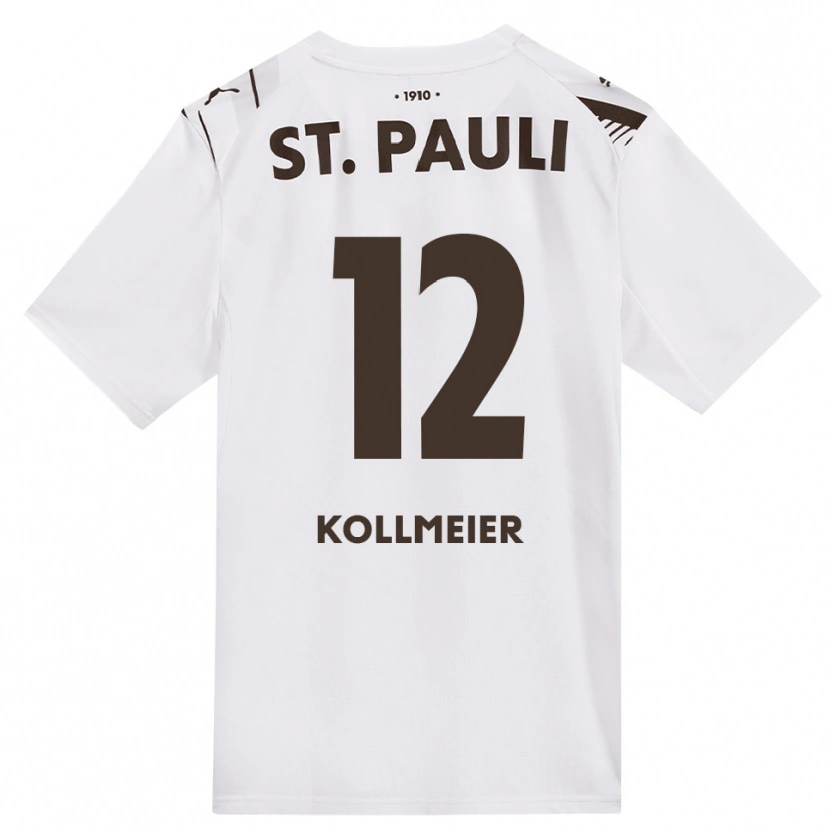 Danxen Homem Camisola Anton Kollmeier #12 Café Branco Vermelho Alternativa 2026/27 Camisa