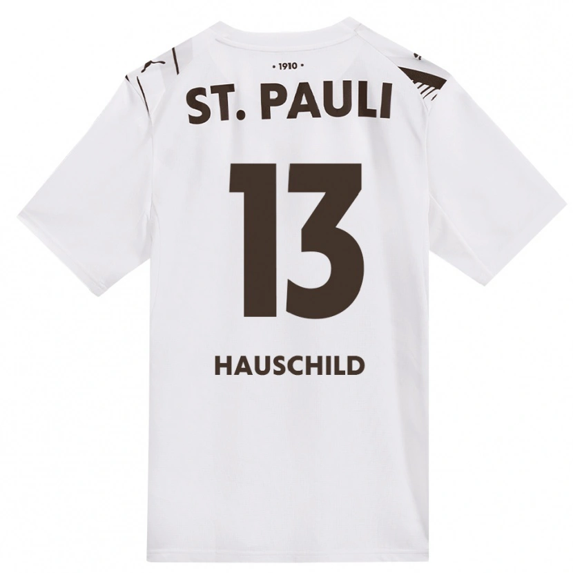 Danxen Homem Camisola Janice Hauschild #13 Café Branco Vermelho Alternativa 2026/27 Camisa