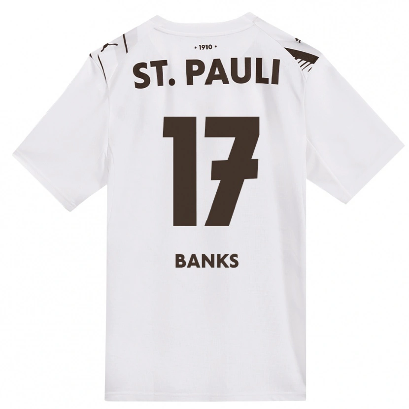 Danxen Homem Camisola Scott Banks #17 Café Branco Vermelho Alternativa 2026/27 Camisa