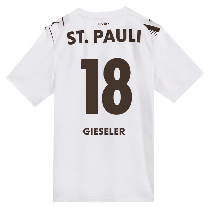 Danxen Homem Camisola Madeline Gieseler #18 Café Branco Vermelho Alternativa 2026/27 Camisa