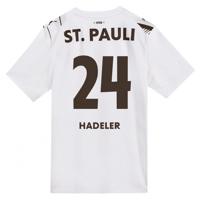 Danxen Homem Camisola Jonathan Hadeler #24 Café Branco Vermelho Alternativa 2026/27 Camisa