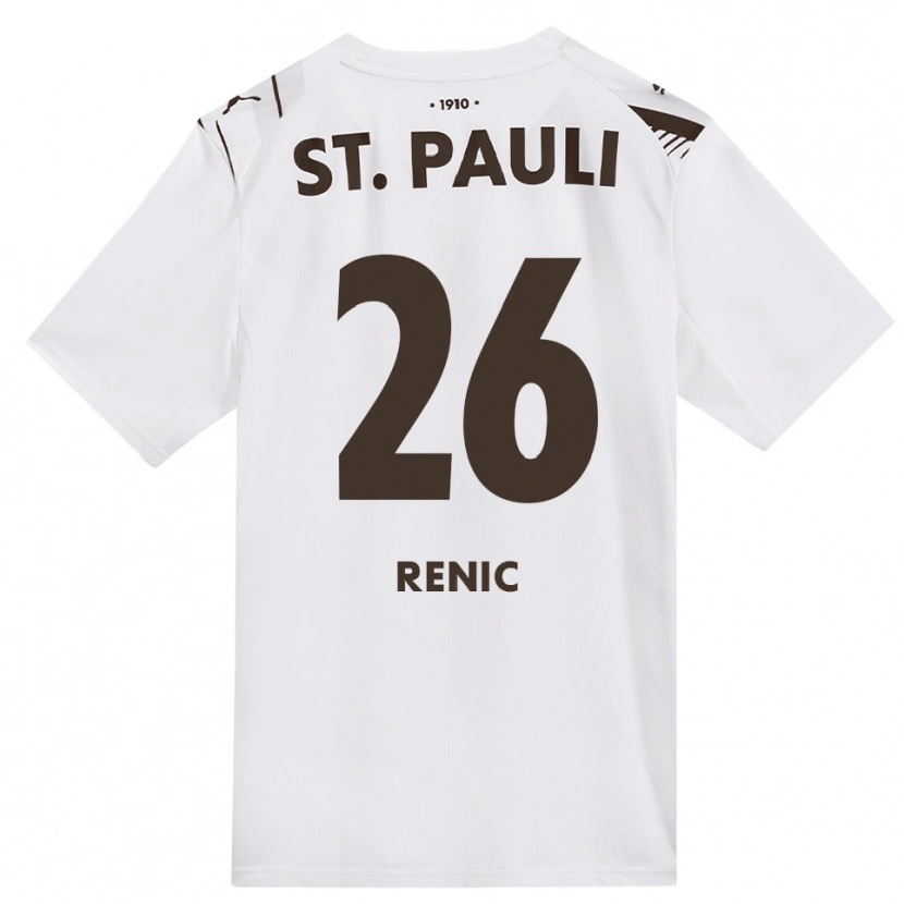 Danxen Homem Camisola Gabriel Renic #26 Café Branco Vermelho Alternativa 2026/27 Camisa
