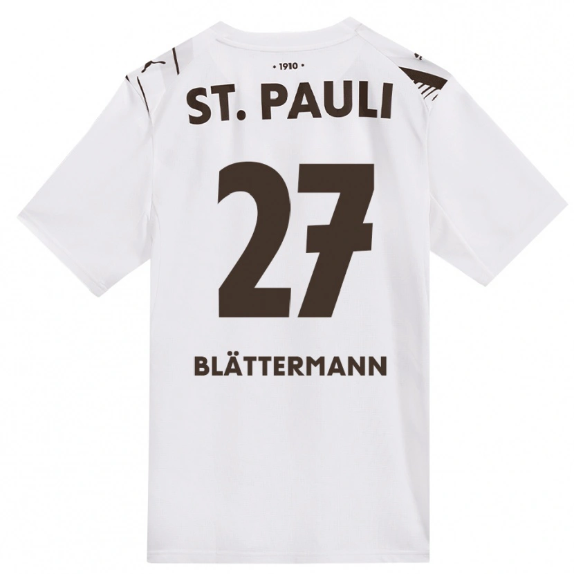 Danxen Homem Camisola Levin Blättermann #27 Café Branco Vermelho Alternativa 2026/27 Camisa