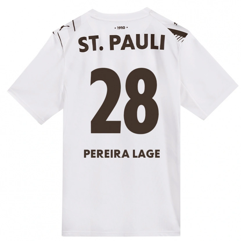 Danxen Homem Camisola Mathias Pereira Lage #28 Café Branco Vermelho Alternativa 2026/27 Camisa