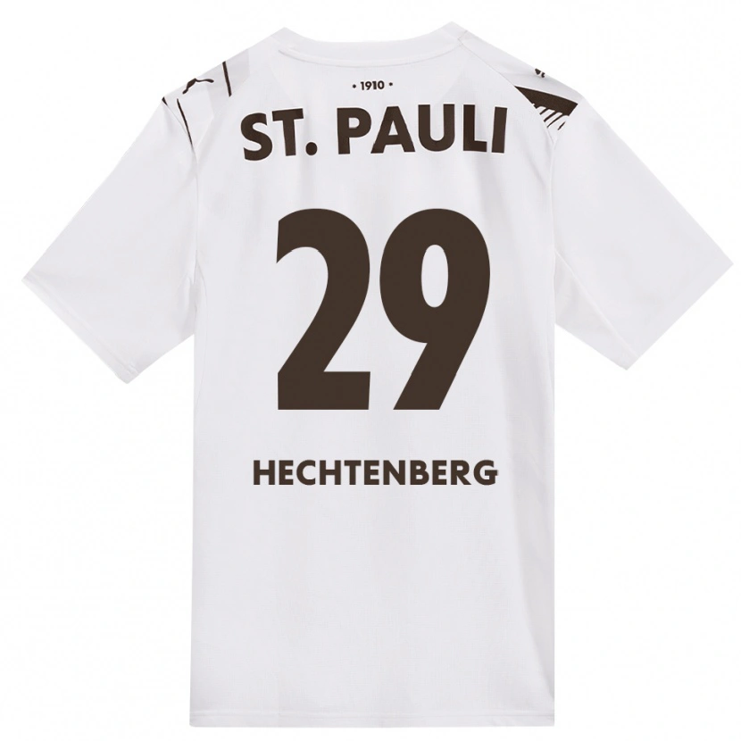 Danxen Homem Camisola Julia Hechtenberg #29 Café Branco Vermelho Alternativa 2026/27 Camisa