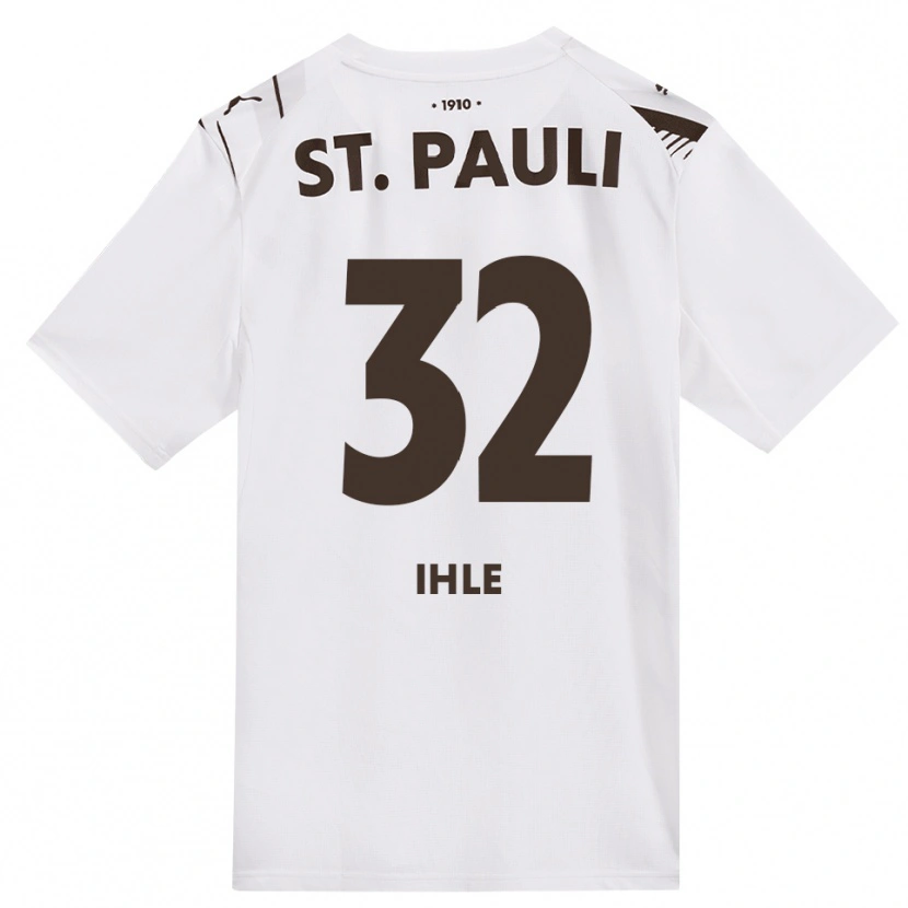 Danxen Homem Camisola Friederike Ihle #32 Café Branco Vermelho Alternativa 2026/27 Camisa