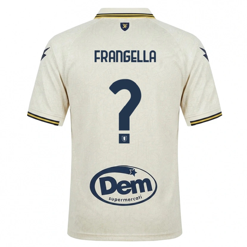 Danxen Homem Camisola Francesco Frangella #0 Amarelo Renda Velha Preto Alternativa 2026/27 Camisa
