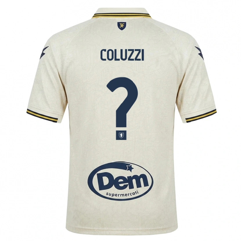 Danxen Homem Camisola Alessandro Coluzzi #0 Amarelo Renda Velha Preto Alternativa 2026/27 Camisa