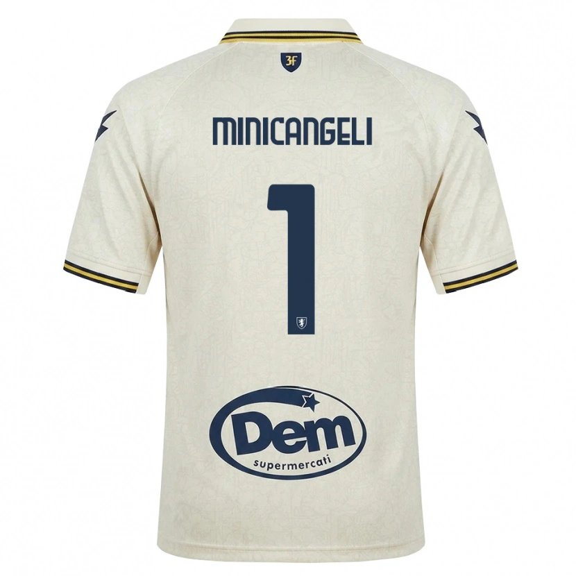 Danxen Homem Camisola Francesco Minicangeli #1 Amarelo Renda Velha Preto Alternativa 2026/27 Camisa