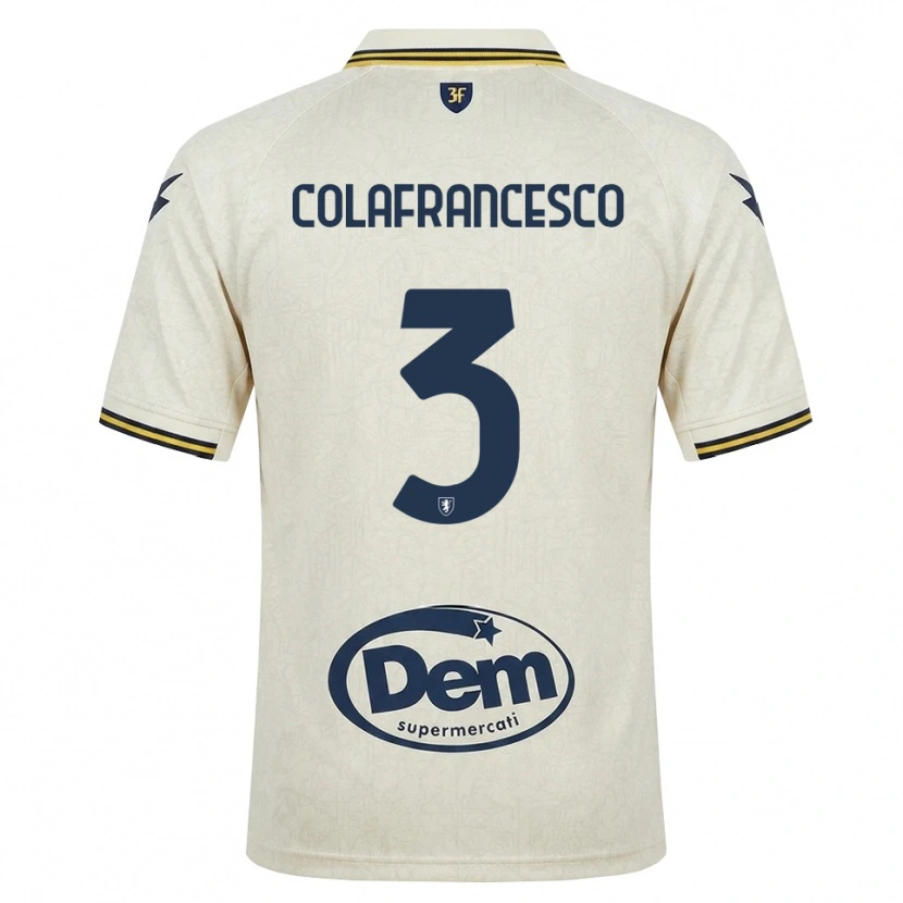Danxen Homem Camisola Filippo Colafrancesco #3 Amarelo Renda Velha Preto Alternativa 2026/27 Camisa