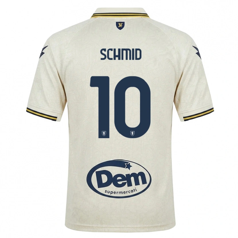 Danxen Homem Camisola Romano Schmid #10 Amarelo Renda Velha Preto Alternativa 2026/27 Camisa