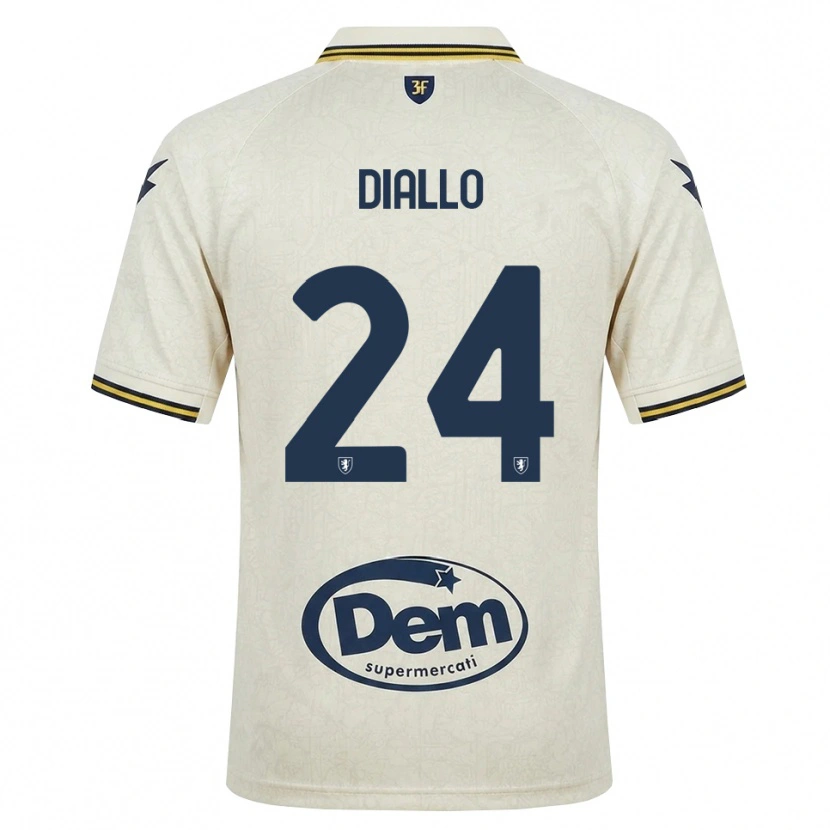 Danxen Homem Camisola Abdoul Diallo #24 Amarelo Renda Velha Preto Alternativa 2026/27 Camisa