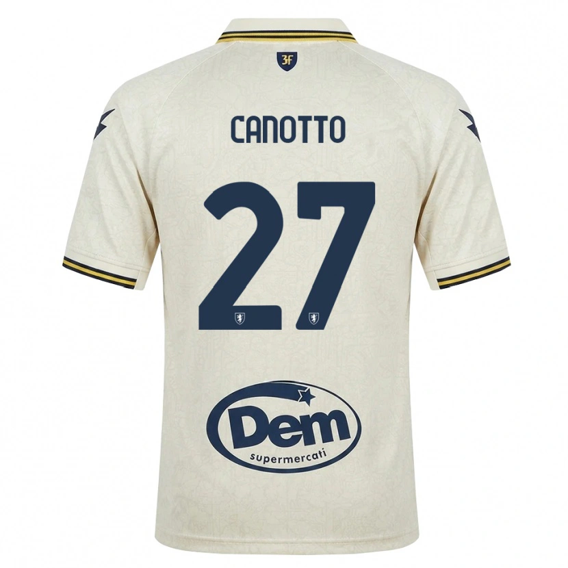 Danxen Homem Camisola Luigi Canotto #27 Amarelo Renda Velha Preto Alternativa 2026/27 Camisa