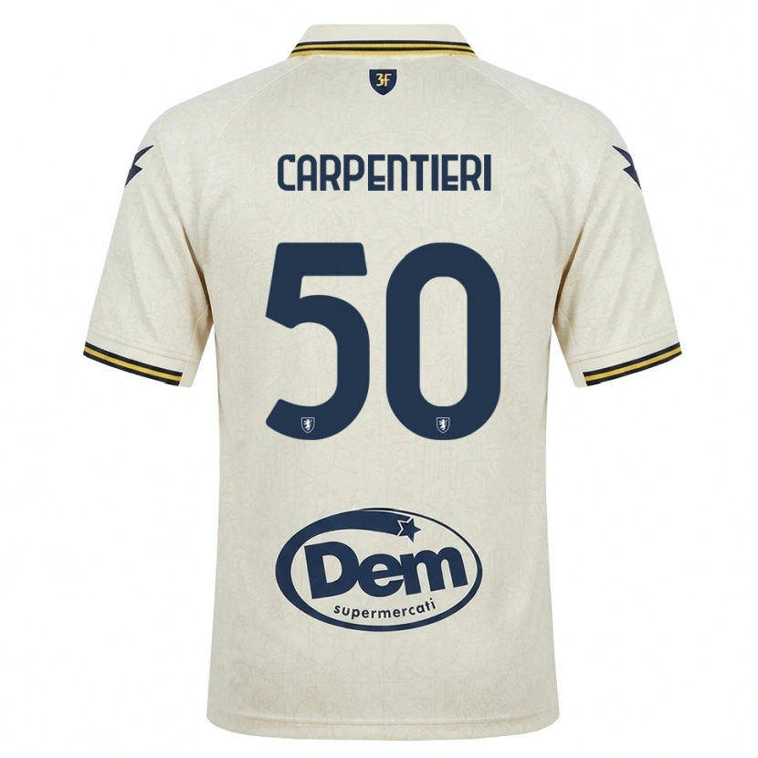 Danxen Homem Camisola Christian Carpentieri #50 Amarelo Renda Velha Preto Alternativa 2026/27 Camisa