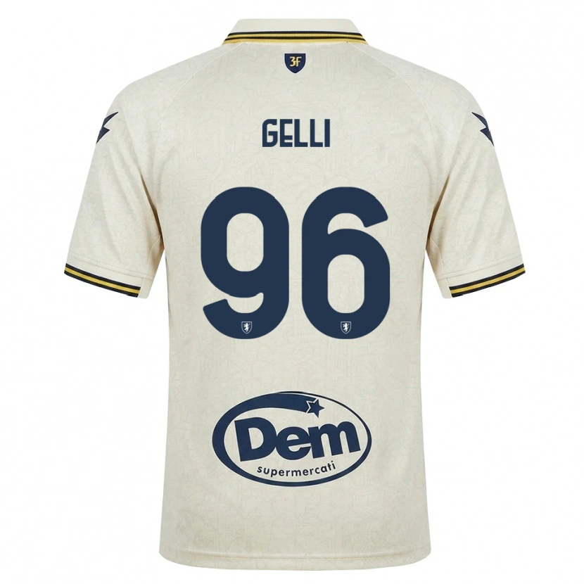 Danxen Homem Camisola Francesco Gelli #96 Amarelo Renda Velha Preto Alternativa 2026/27 Camisa