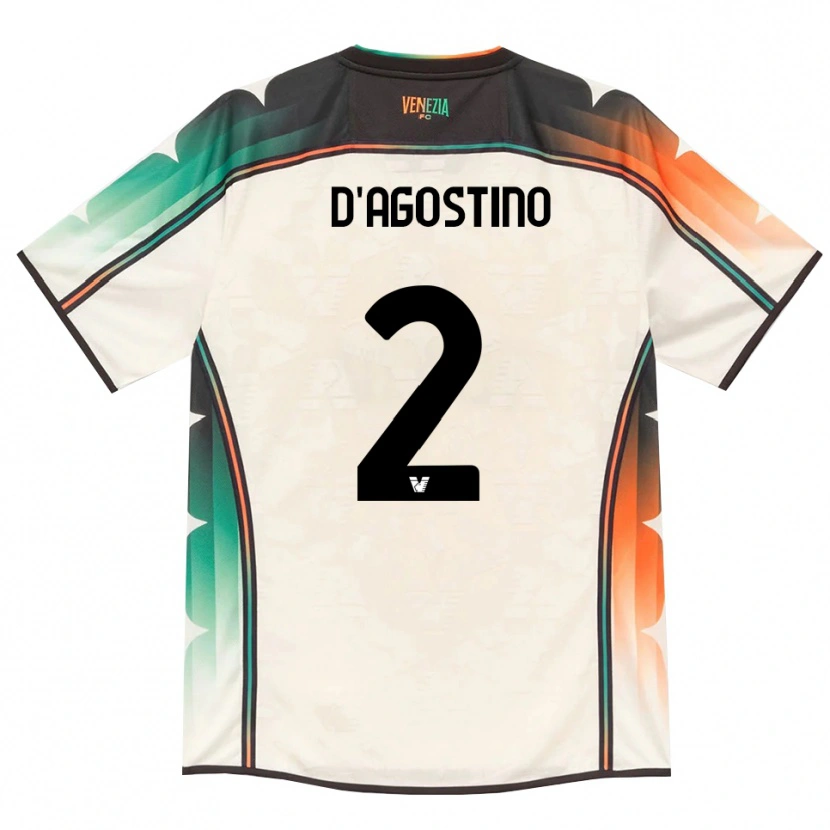 Danxen Homem Camisola Nicolò D'agostino #2 Amarelo Laranja Verde Renda Velha Alternativa 2026/27 Camisa