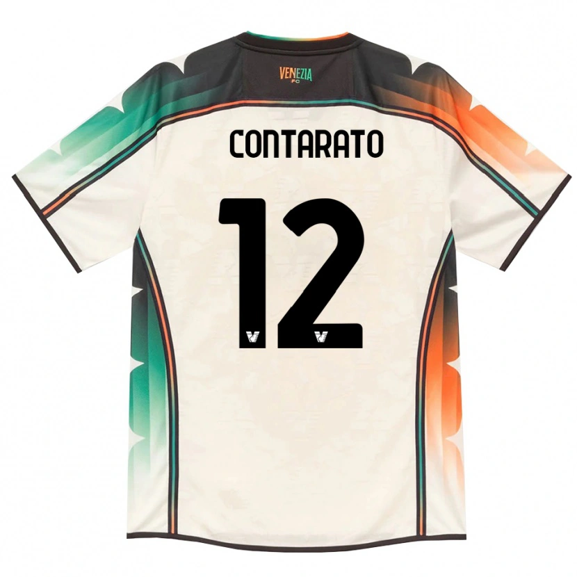Danxen Homem Camisola Ettore Contarato #12 Amarelo Laranja Verde Renda Velha Alternativa 2026/27 Camisa