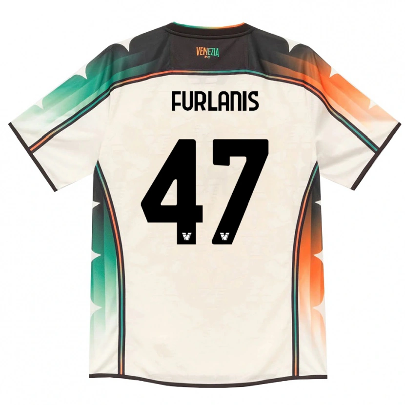 Danxen Homem Camisola Giorgia Furlanis #47 Amarelo Laranja Verde Renda Velha Alternativa 2026/27 Camisa