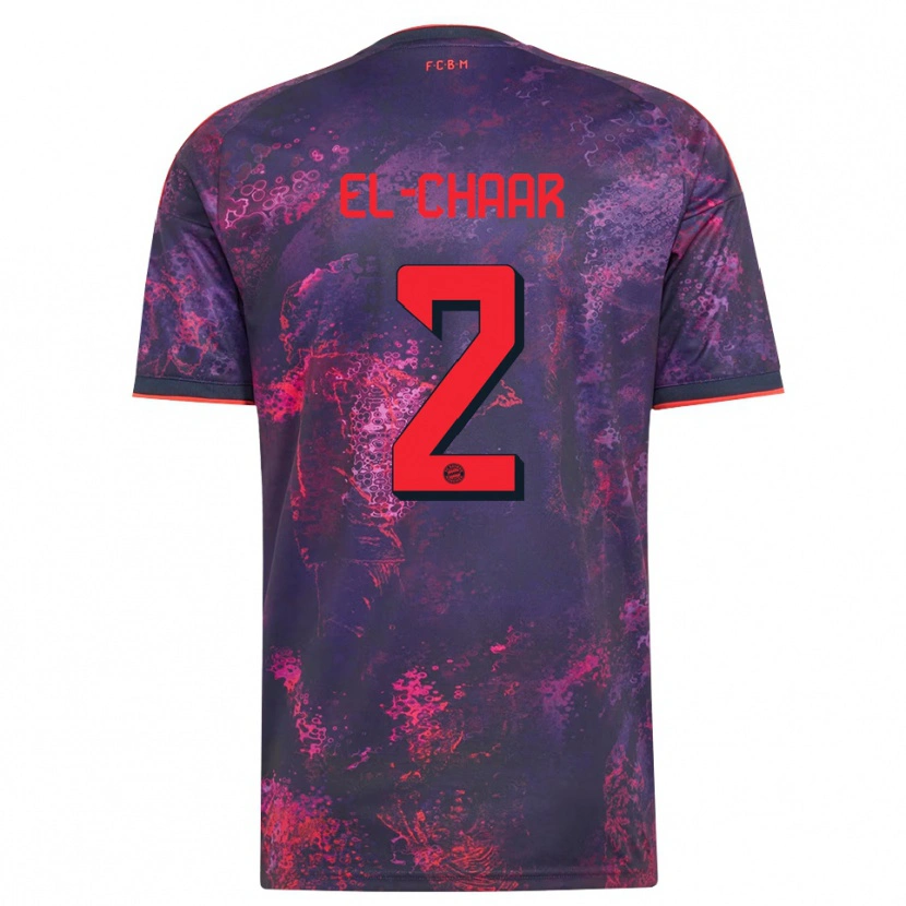 Danxen Homem Camisola Adam El-Chaar #2 Vermelho Púrpura Terceiro 2026/27 Camisa