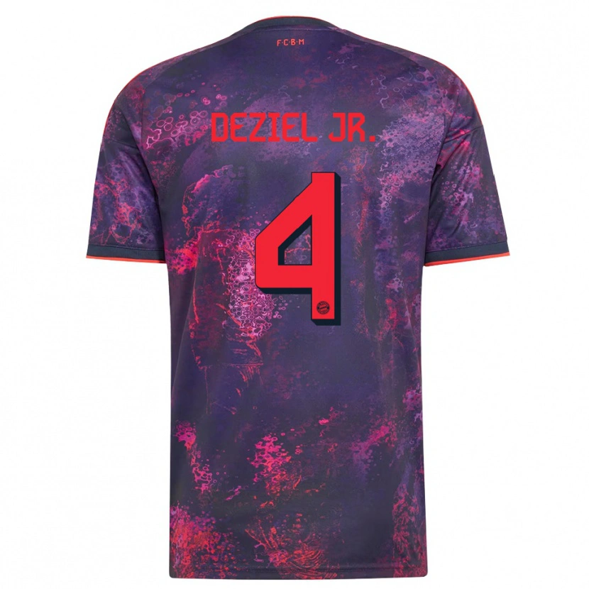 Danxen Homem Camisola Robert Deziel Jr. #4 Vermelho Púrpura Terceiro 2026/27 Camisa