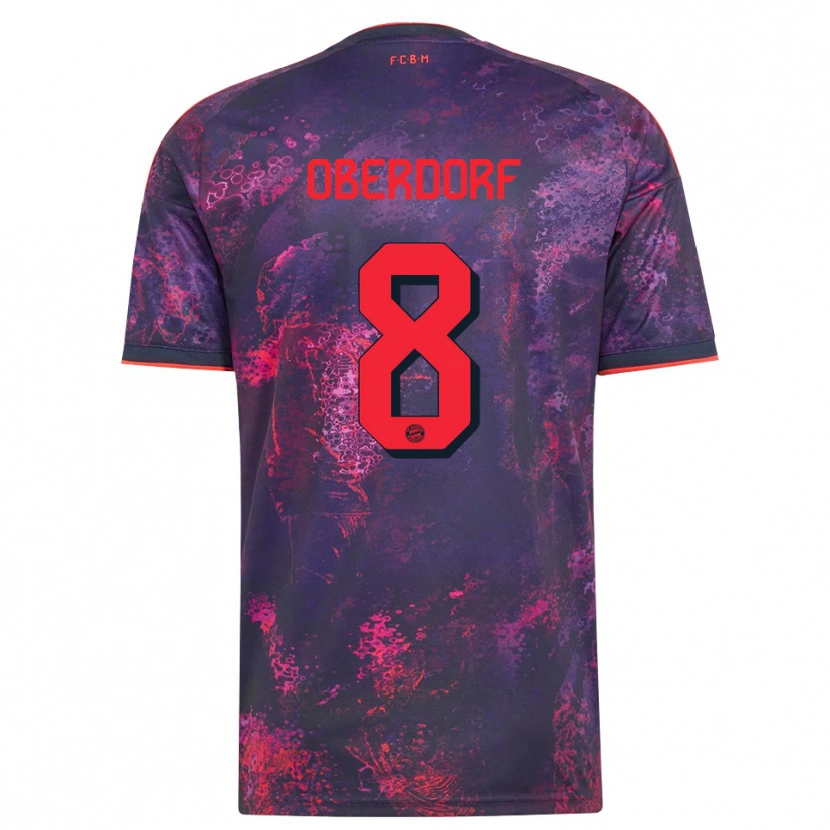 Danxen Homem Camisola Lena Oberdorf #8 Vermelho Púrpura Terceiro 2026/27 Camisa
