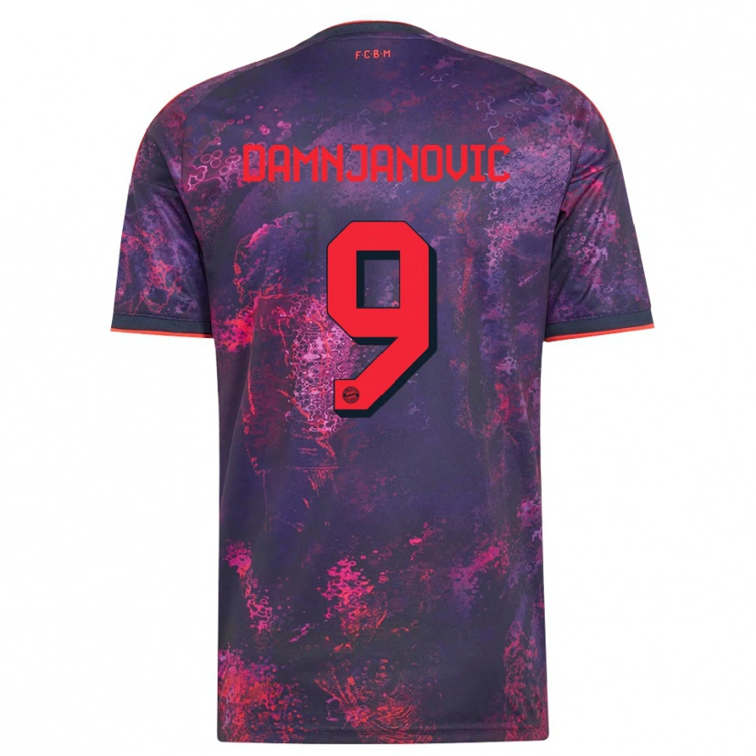 Danxen Homem Camisola Jovana Damnjanović #9 Vermelho Púrpura Terceiro 2026/27 Camisa