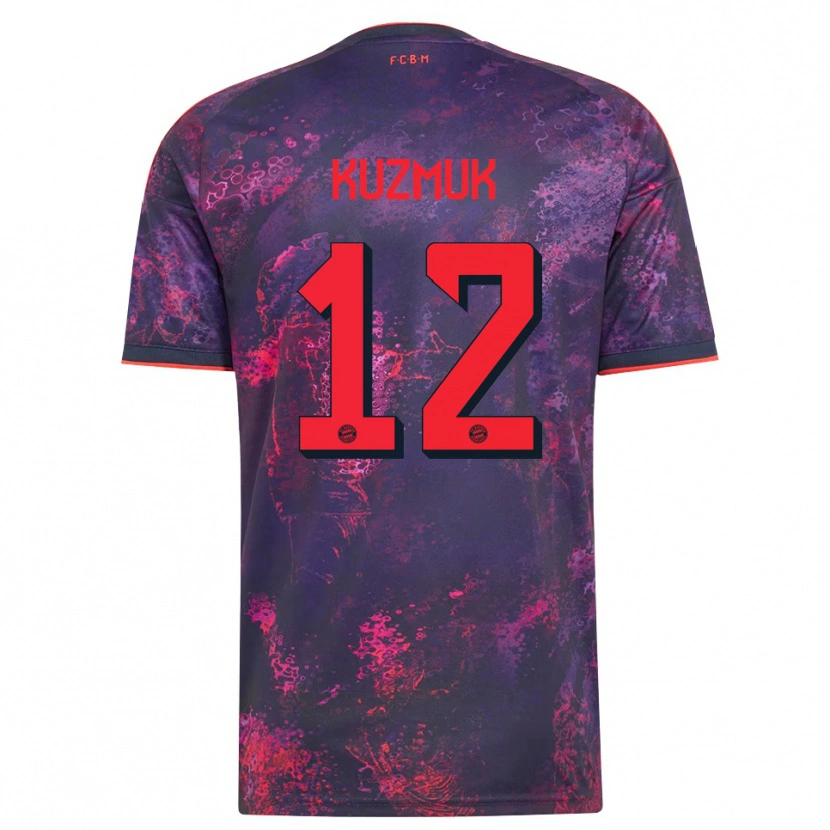 Danxen Homem Camisola Mark Kuzmuk #12 Vermelho Púrpura Terceiro 2026/27 Camisa