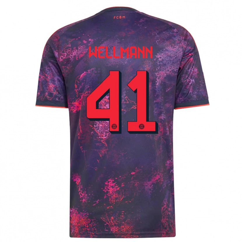 Danxen Homem Camisola Anna Wellmann #41 Vermelho Púrpura Terceiro 2026/27 Camisa