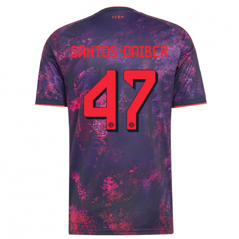 Danxen Homem Camisola David Santos Daiber #47 Vermelho Púrpura Terceiro 2026/27 Camisa