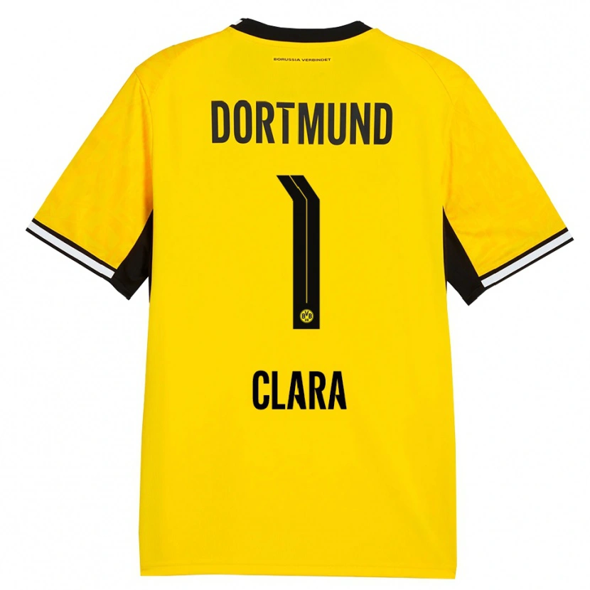 Danxen Mulher Camisola Woltering Clara #1 Amarelo Preto Branco Principal 2026/27 Camisa