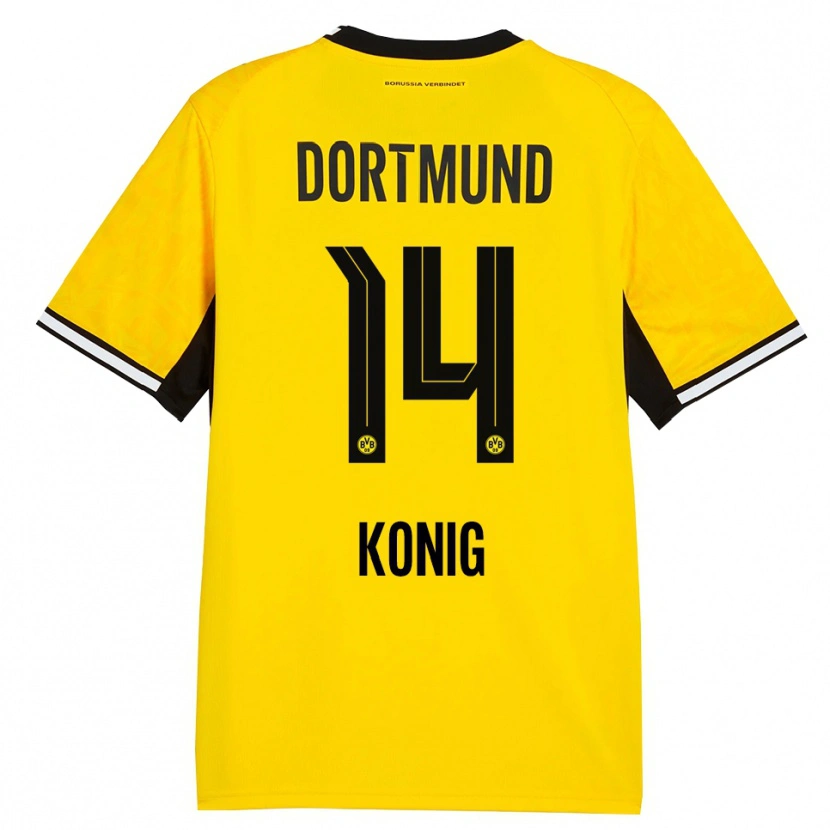 Danxen Mulher Camisola Raul Konig #14 Amarelo Preto Branco Principal 2026/27 Camisa