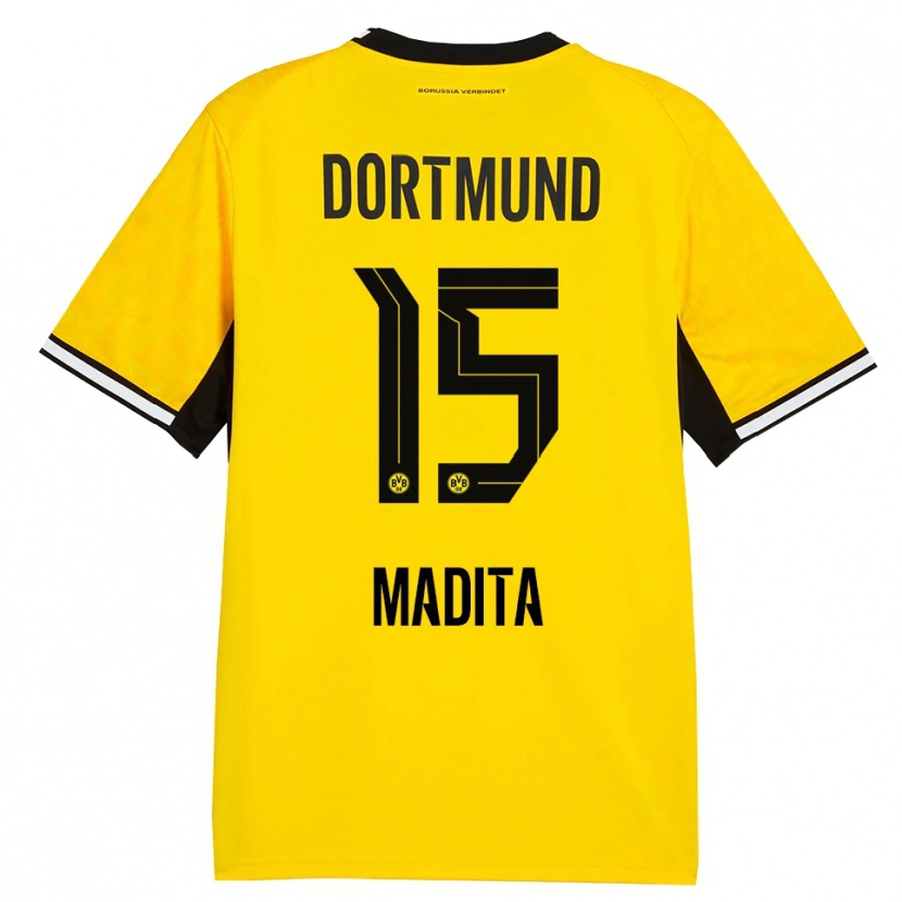 Danxen Mulher Camisola Kohorst Madita #15 Amarelo Preto Branco Principal 2026/27 Camisa