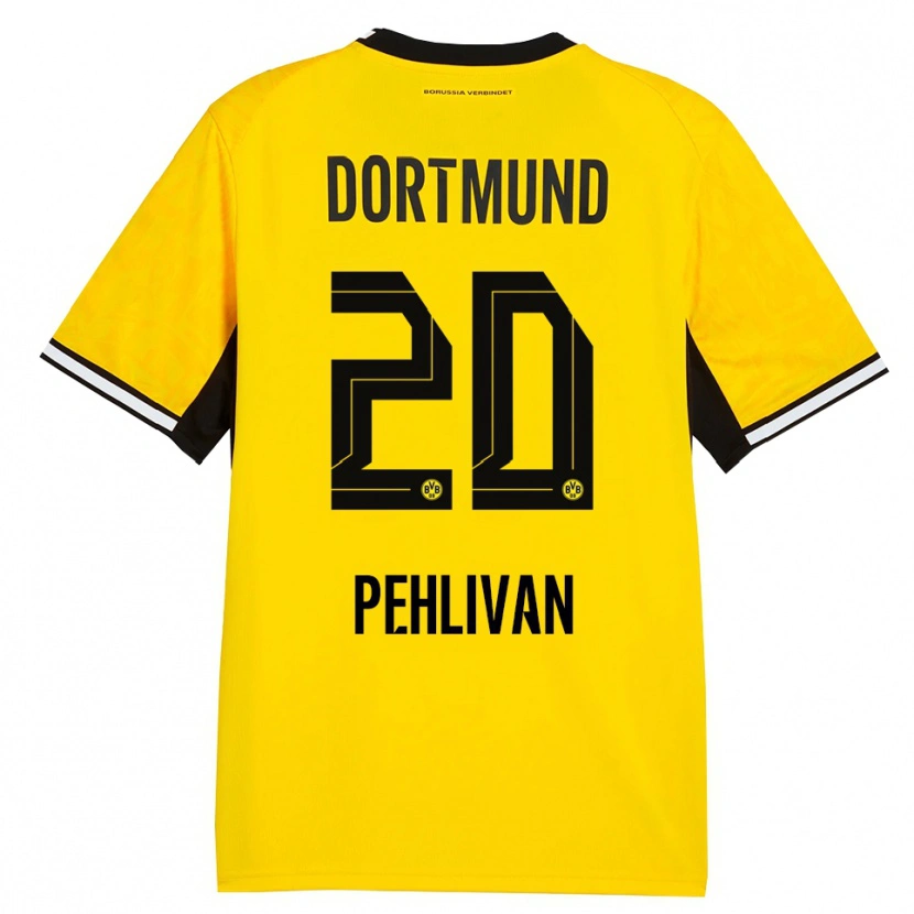 Danxen Mulher Camisola Miran Pehlivan #20 Amarelo Preto Branco Principal 2026/27 Camisa
