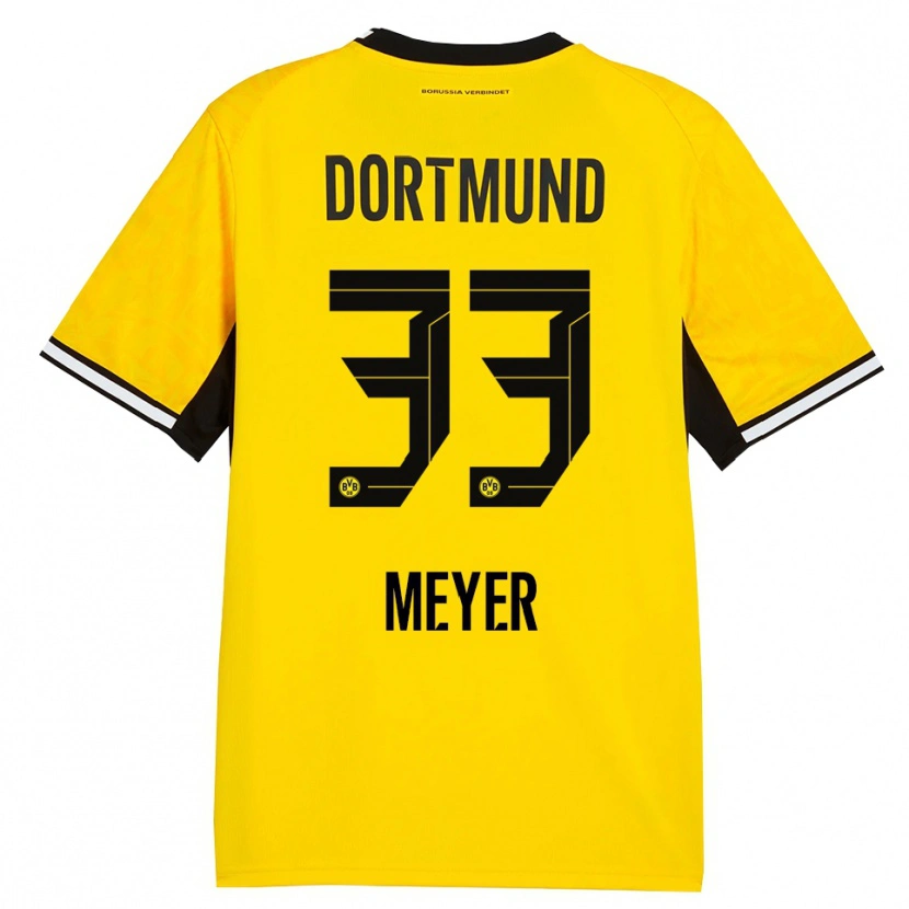 Danxen Mulher Camisola Alexander Meyer #33 Amarelo Preto Branco Principal 2026/27 Camisa